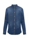 Dsquared2 Dan Relaxed Chambray Denim Shirt In Blue