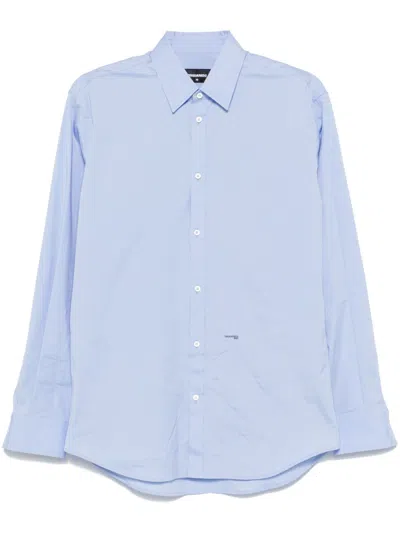 Dsquared2 Blue Dropped Shoulder Shirt In 465 Light Blue