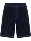 Dsquared2 Navy Blue Cotton Relax Fit Bermuda Shorts