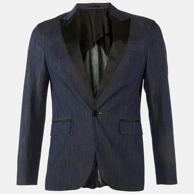 Pre-owned Dsquared2 Dark Blue Cotton Tokyo Tailored Jacket M