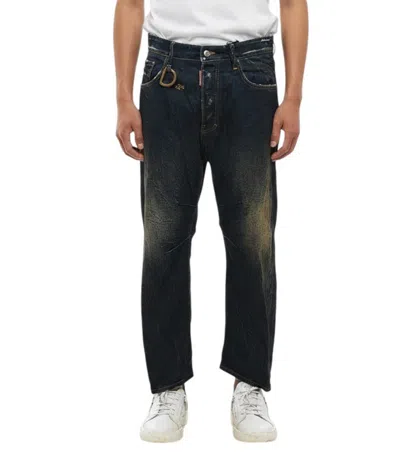 DSQUARED2 DARK BLUE DISTRESSED JEANS