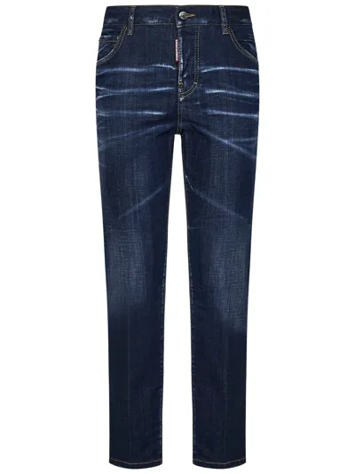 DSQUARED2 DARK CLEAN WASH COOL GIRL JEANS
