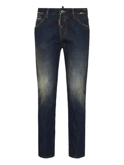 Dsquared2 Dark Desert Dust Wash Cool Girl Jeans In Blue