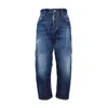 Dsquared2 Dark Blue Denim Kawaii Dark Desert Jeans In Green