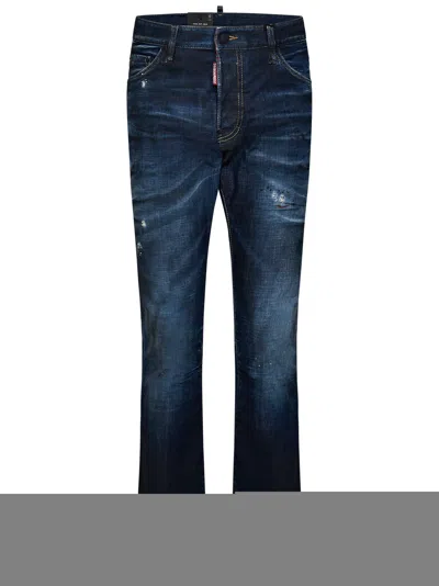 Dsquared2 Dark Grease Monkey Wash Cool Guy Jeans In Blue