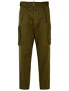Dsquared2 Dark Green Cargo Pants In Green