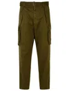 Dsquared2 Dark Green Cargo Pants In Green