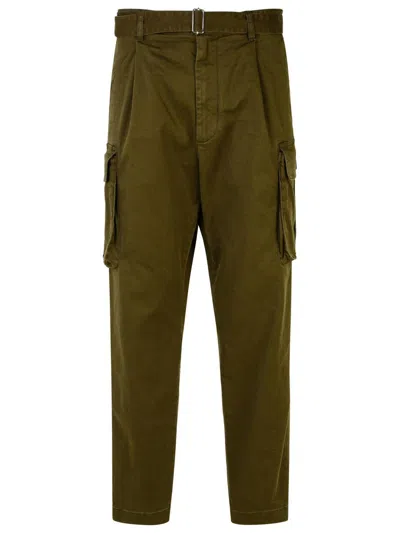 DSQUARED2 DSQUARED2 DARK GREEN 'CARGO' PANTS