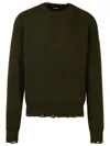 Dsquared2 Men's Virgin Wool Sweater In Green