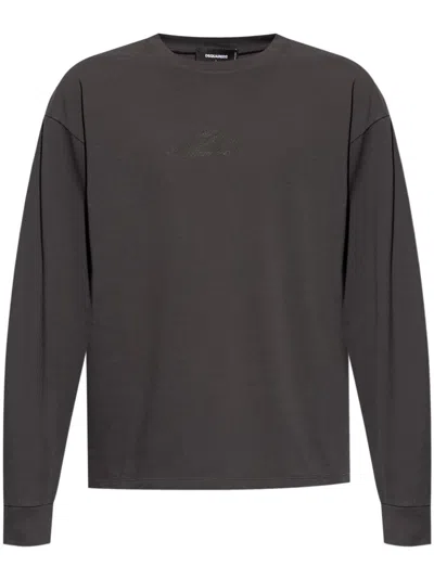 DSQUARED2 DSQUARED2 DARK GREY ICON MOTIF SWEATER