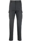 Dsquared2 Mid-rise Tapered-leg Trousers In Dark Grey
