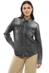 Dsquared2 Dark Grey Solid Shirt In Gray