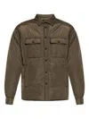 Dsquared2 Dark Olive Green Padded Shell Shirt In Brown