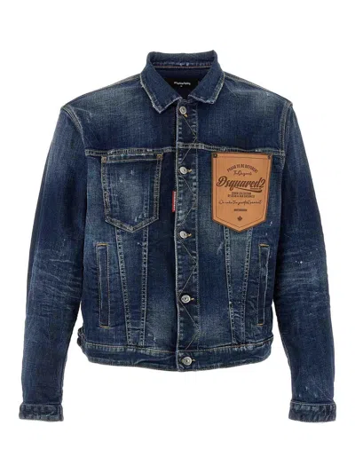 DSQUARED2 CHAQUETA CASUAL - AZUL