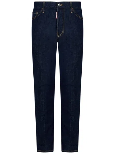 Dsquared2 Dark Rince Wash Cool Guy Jeans In Blue