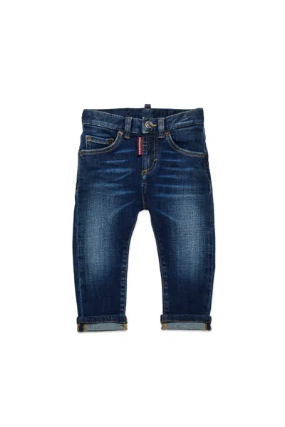 Dsquared2 Babies' Dark Shaded Jeans In Blue