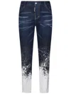 Dsquared2 Dark Snow Wash Sharpei Jeans In Blue