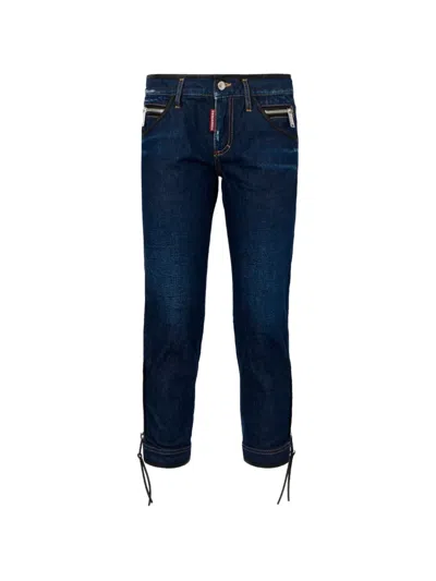 Dsquared2 Dark Upside Skinny Jeans In Blue