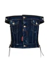 Dsquared2 Dark Upside Top In Blue