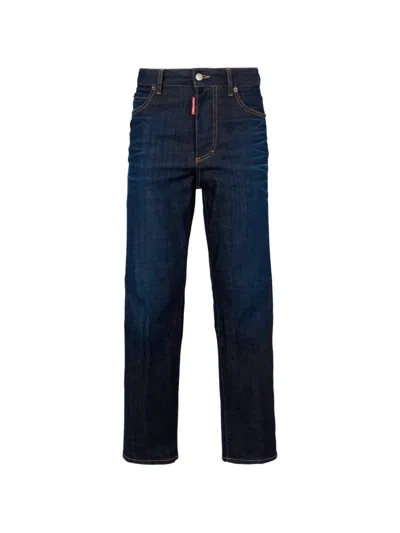 Dsquared2 Dark Urban Boston Jeans In Blue