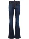 Dsquared2 Medium Rise Denim Flared Jeans In Blau