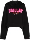 Dsquared2 Onion Cropped Sweatshirt In Black