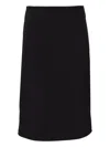Dsquared2 Dart-detailed Midi Skirt In Black