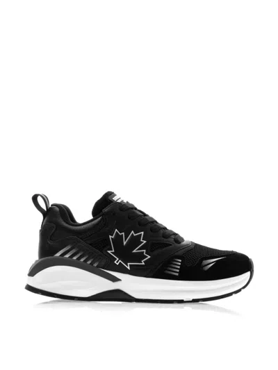 DSQUARED2 DSQUARED2 DASH LOGO LACE-UP SNEAKERS