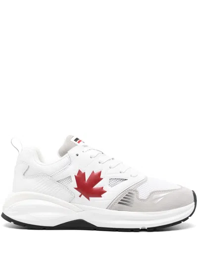 DSQUARED2 DASH MAPLE LEAF SNEAKERS