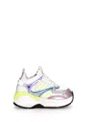 DSQUARED2 DASH MULTICOLOR LOW TOP SNEAKERS WITH 1964 LOGO IN TECHNO FABRIC WOMAN