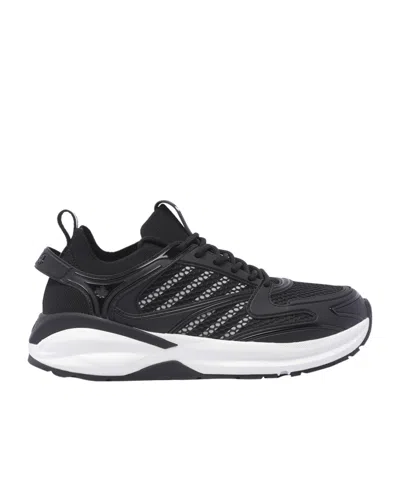 Dsquared2 Dash Panelled Mesh Lace-up Sneakers In Black