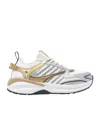 Dsquared2 Dash Panelled Mesh Sneakers In White