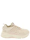 DSQUARED2 'DASH' BEIGE LOW TOP SNEAKERS WITH 1964 LOGO IN TECHNO FABRIC MAN