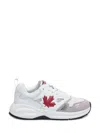 Dsquared2 Sneakers - Vitello+suede+mesh - Bianco+rosso In Bianco-rosso