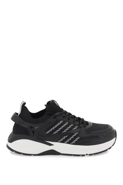 Dsquared2 X Dash Panelled Low-top Sneakers In Black