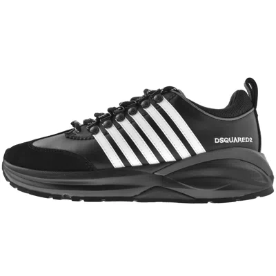 Dsquared2 Logo-print Low-top Sneakers In Black