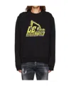 Dsquared2 Dc Demolition Pullover Hoodie In Black