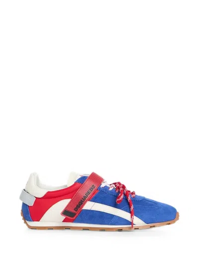 Dsquared2 Dc-642 Touch-strap Sneakers In Blue