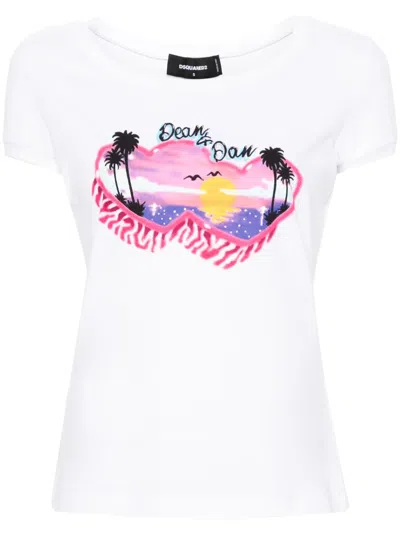 DSQUARED2 DEAN & DAN COTTON T-SHIRT