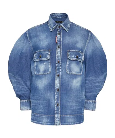DSQUARED2 DSQUARED2 BUTTONED DENIM SHIRT