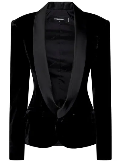 DSQUARED2 DEAN FITTED WAIST BLAZER