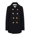 Dsquared2 Dean Peacoat In Black