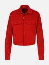 Dsquared2 'dean' Red Cotton Shirt In Red