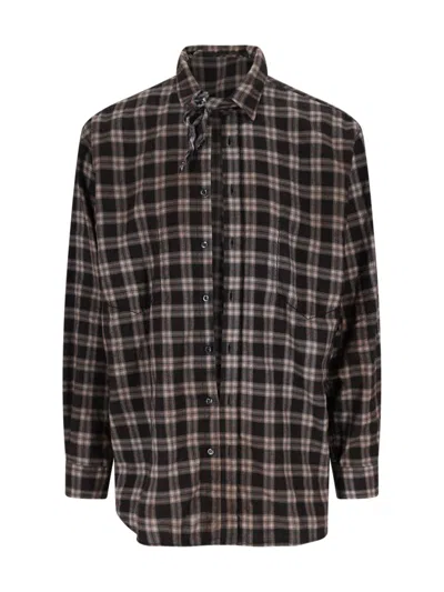 Dsquared2 Dean Vintage Shirt In Brown