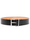 Dsquared2 Debossed-logo Leather Belt In Black