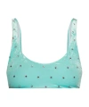 Dsquared2 Embellished Swimsuit Top In Green