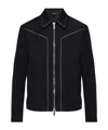 Dsquared2 Topstitched Wool Jacket In Black