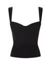 Dsquared2 Corset-style Logo-plaque Top In Black