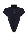 Dsquared2 Deep-cut Just Right Fit Polo In Blue