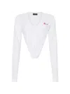 Dsquared2 Deep-cut Just Right Fit T-shirt In White